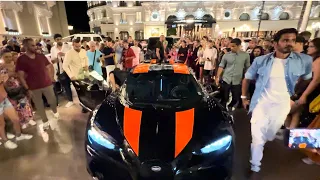 RICH QATARI STUNNED THE CROWD IN CASINO SQUARE MONACO  WITH HIS SUPERCAR!!!@emmansvlogfr