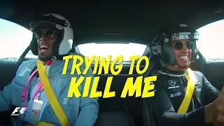 Lewis Hamilton vs. Usain Bolt - Crazy AMG Onboard Action in Austin!