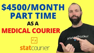 Make $4500 A Month Part Time As A Medical Courier Independent Contractor! 💊 #medicalcourier#courier