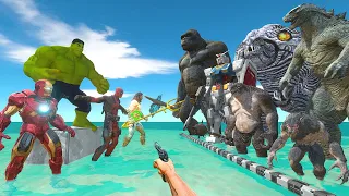 FPS Avatar Rescues Monsters and Fights Super Heroes - Animal Revolt Battle Simulator