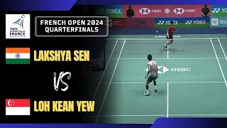 QF | Lakshya Sen vs Loh Kean Yew | French Open 2024 Badminton