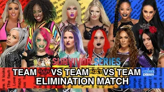 WWE 2K20 SURVIVOR SERIES TEAM RAW VS TEAM NXT VS TEAM SMACKDOWN ELIMINATION MATCH 4 VS 4 VS 4