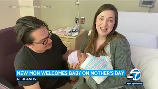 Riverside County woman becomes first-time mother on Mothers Day