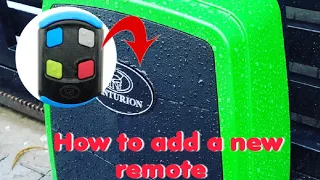 How to program a  centurion Nova remote to the D5 smart.