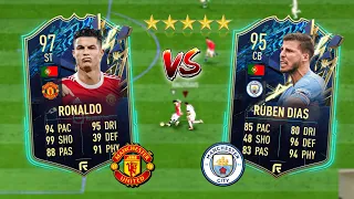 TOTS CRISTIANO RONALDO vs TOTS RUBEN DIAS IN INTENSE MATCH🔥 - FIFA 22 ULTIMATE TEAM