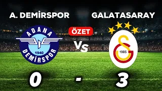 Adana Demirspor (0-3) Galatasaray | 34. Hafta Maç Özeti | Önemli Kareler
