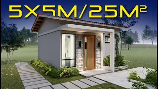 🏡 5x5 House Plan / Economic House / design of a small and beautiful house 😍