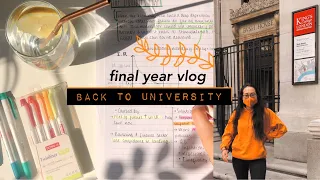 first day back at uni | King’s College London university vlog