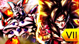 ZENKAI 7 LF SSJ4 GOKU AND ULTRA OMEGA SHENRON SHADOW DRAGON PLATINUM! | Dragon Ball Legends