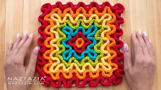 HOW to CROCHET WAVY PAD - WIGGLY Crochet Tutorial