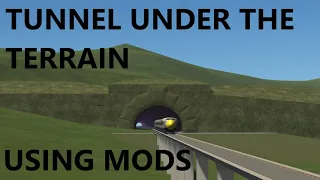 Building a tunnel UNDER the terrain in KSP