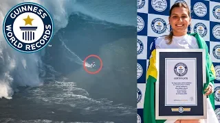Largest wave surfed (female) - Guinness World Records
