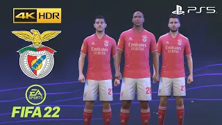 FIFA 22 PS5 - Benfica S.L. - Game Faces - 4K 60FPS HDR Gameplay