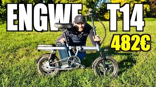 La MINI EBIKE con 7 SOSPENSIONI e con Doppia batteria ! Engwe T14