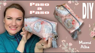 DIY | NECESER RECTANGULAR PASO A PASO | MAMÁ ALBA