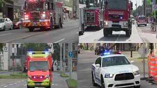 Fire trucks, ambulances, police cars responding code 3 - BEST OF 2015