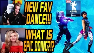 FORTNITE STREAMERS REACT TO *NEW* INFECTIOUS DANCE & Fortnite FUNNY Moments