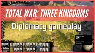 Total War: Three Kingdoms - Diplomacy Reveal Gameplay Part 1 & 2 | RTS | PC, Linux, MacOS