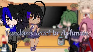 |- Fandoms react to Aphmau -| 2/4 | Read desc -| #XxJust_Heather |