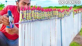 We Fly 100 Diwali Rockets At Once | 100 தீபாவளி ராக்கெட்ஸ் | Mad Brothers