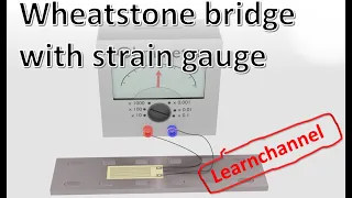 Wheatstone  Bridge with strain gauge explained