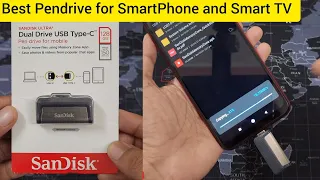 Sandisk 128 GB 150 MBps Dual Drive Ultra Type C 3.1 Pendrive Speed Testing on Mobile