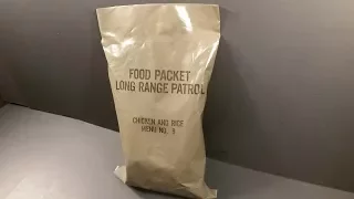 1979 Food Packet Long Range Patrol Ration Vintage MRE Review Meal Ready to Eat Taste Test