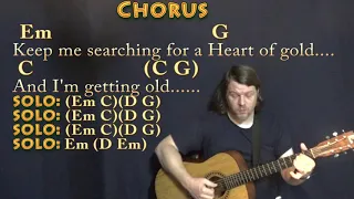 Heart of Gold (Neil Young) Fingerstyle Guitar Cover Lesson in G with Chords/Lyrics