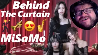 TWICE MISAMO「Behind The Curtain」ONCE LYRICS REACTION | MINA SANA AND MOMO JAZZ BANGER? 😍