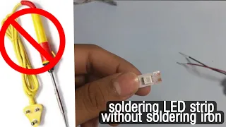 How to Solder LED Strips without Soldering Iron DIY / Led Soldering with glue gun