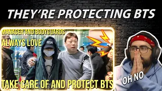 Glad they're there - Manager And Bodyguards Always Love, Take Care of And Protect BTS | Reaction