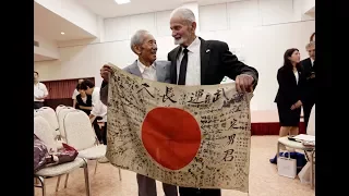 World War II Veteran delivers a promise after 73 years...