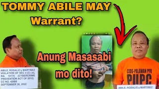 TOMMY ABILE MAY KASO,SINO ANG MAY GAWA! ANUNG MASASABI MO?