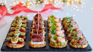 4 Gourmet Canapés with Toast Bread to Celebrate Christmas 2023-2024 | DarixLAB