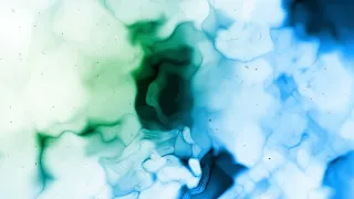 Liquid Abstract Ink Blue Green White 4K Long Screensaver Wallpaper Background Video