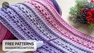 SUPER EASY & FAST Crochet Pattern for Beginners! ⚡️🩷 LOVELY Crochet Stitch for Baby Blanket & Scarf