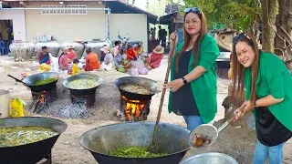 Wedding and Cooking Food at Countryside - Cambodian Traditional Wedding