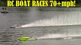 RC Boat Heat Races (40 to 70+mph) Electric, Gas, and Nitro powered!