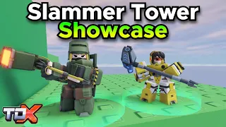 TDX Slammer Showcase (Stats + Gameplay) - Tower Defense X Roblox