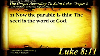 Gospel of Luke Chapter 8 - Bible Book #42 - The Holy Bible KJV HD Audio-Text Read Along