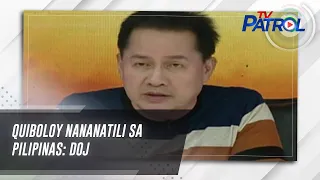 Quiboloy nananatili sa Pilipinas: DOJ