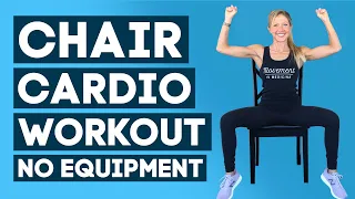 Chair Cardio And Strength Workout. Non Weight Bearing Seated Exercise Class (NO EQUIPMENT)