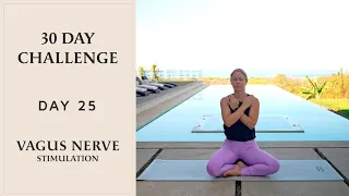 Vagus Nerve Stimulation for Sleep Stress & Better Digestion | 30 Day Yoga Challenge
