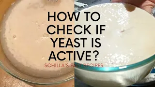 How To Check If Yeast Is Active?  | Good Yeast and Bad Yeast | Schilla's Easy Recipes