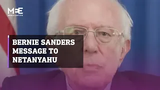 Sanders to Netanyahu: 'It is not antisemitic to hold you accountable for your actions'