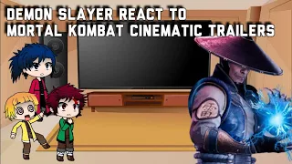 Demon Slayer react to Mortal Kombat Cinematic Trailers | Gacha reacts