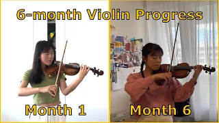 6-month violin progress | self-taught beginner violinist