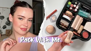 Pack My Makeup With Me For A 3 Week Trip! | Julia Adams