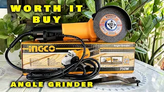 ⭕ Unboxing And Test Ingco Angle Grinder ⦿ Model: AG70012 ⦿ Power: 750W ⦿ Rated Voltage: 220-240V