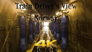 TRAIN DRIVER'S VIEW: Washer, track 12 and then Oslo - Ål in 4K UltraHD